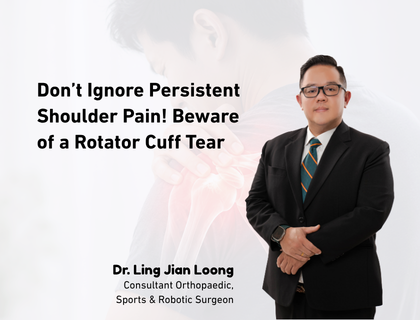 Don’t Ignore Persistent Shoulder Pain! Beware of a Rotator Cuff Tear