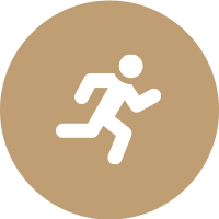 Physically active icon