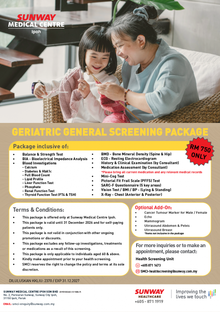 Geriatric General Screening Package